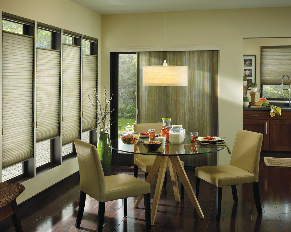 Modern Vertical Blinds Dining Room Modern with Blinds Ceiling Light Chair