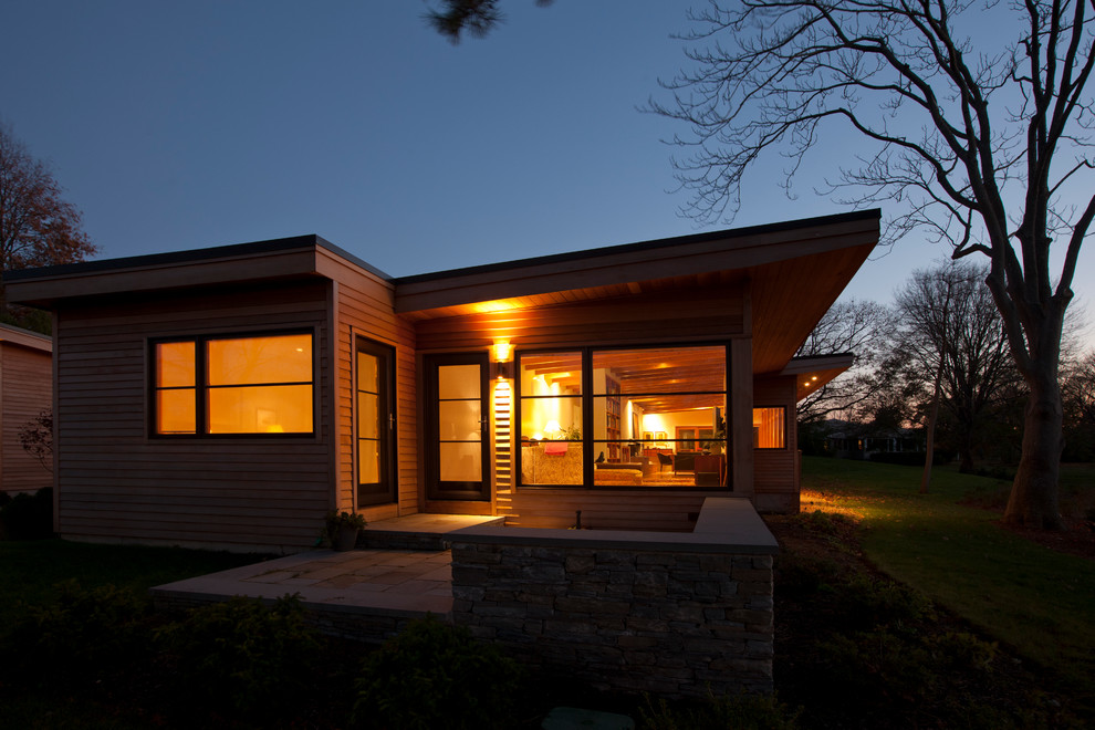 Modern Wood Siding Exterior Modern with Architecture Exterior Lighting Hingham