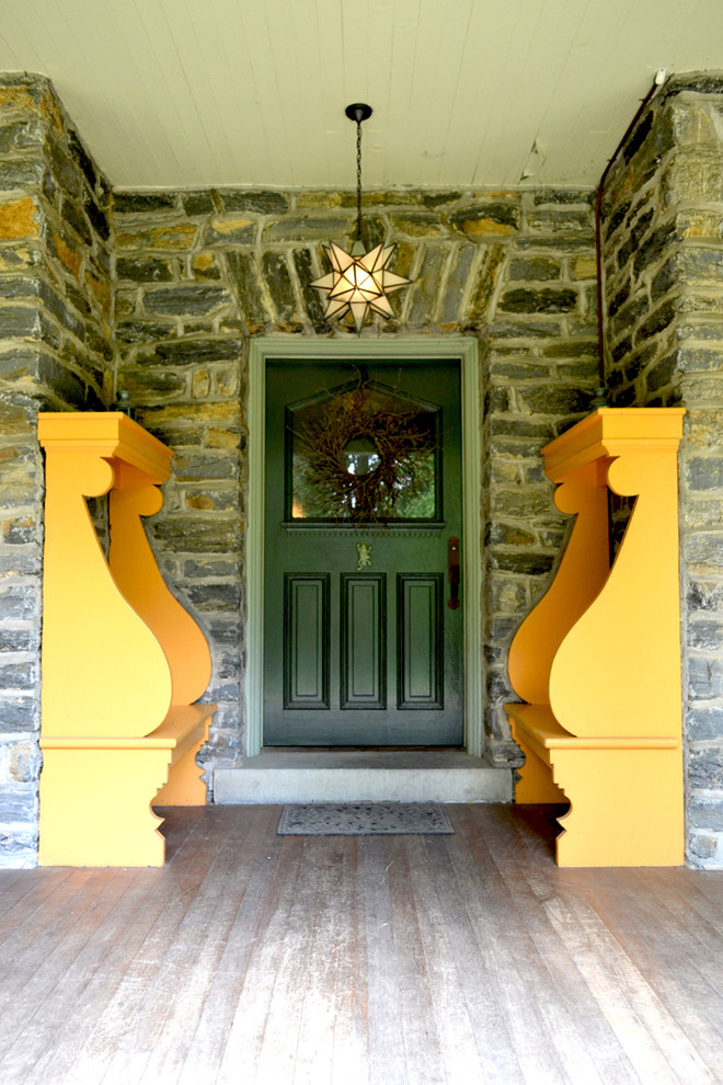 Moravian Star Light Entry Traditional with Curb Appeal Door Window