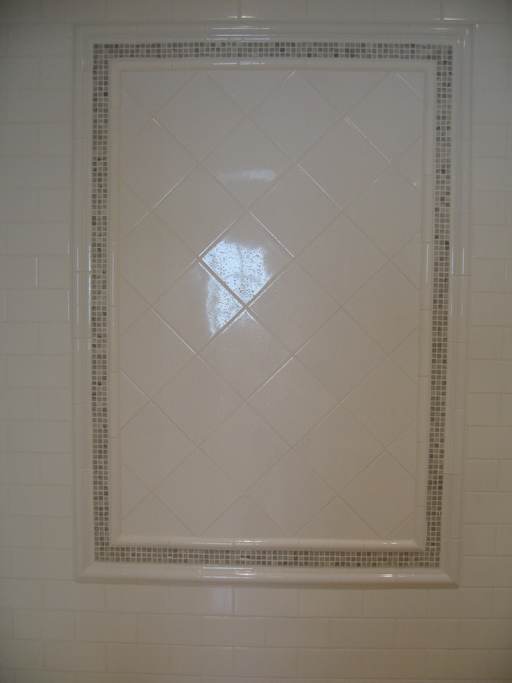 Mosaic Tile Pictures Spaces Traditional with Diagonal Tile Inset Tile