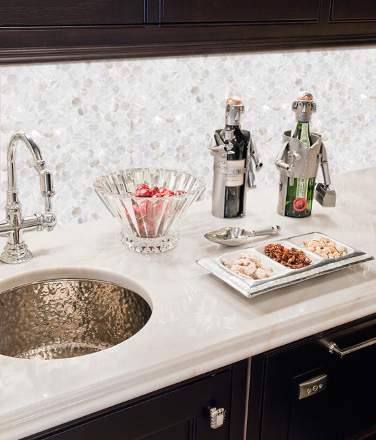 Mother of Pearl Backsplash Tile Kitchen Traditional with Mother of Pearl Backsplash2