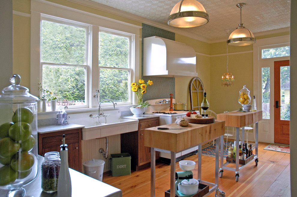 Movable Walls for Home Kitchen Traditional with Apron Front Sink Butcher
