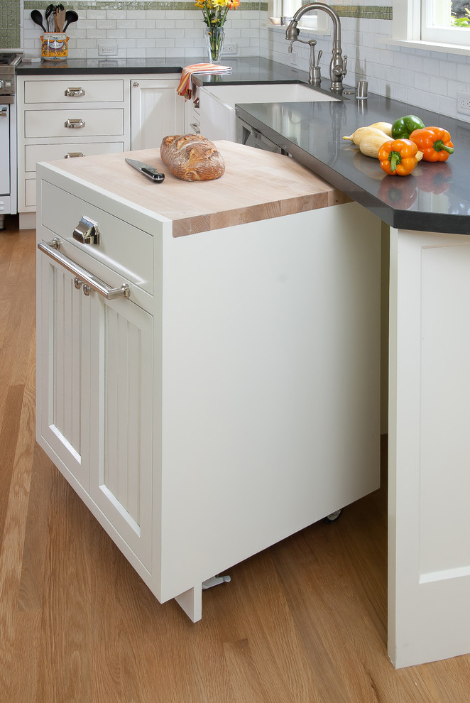 Movable Walls for Home Kitchen Traditional with Apron Sink Beadboard Butcher