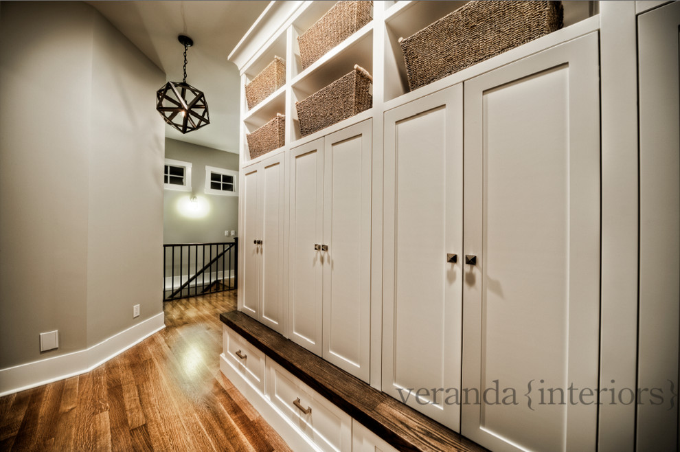 Mudroom Lockers with Doors Entry Contemporary with Back Entry Boot Room