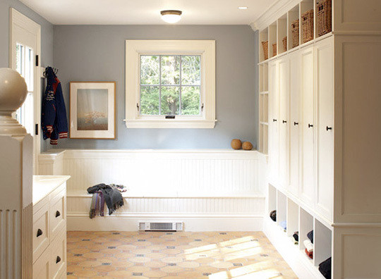 Mudroom Lockers with Doors Spaces with None 