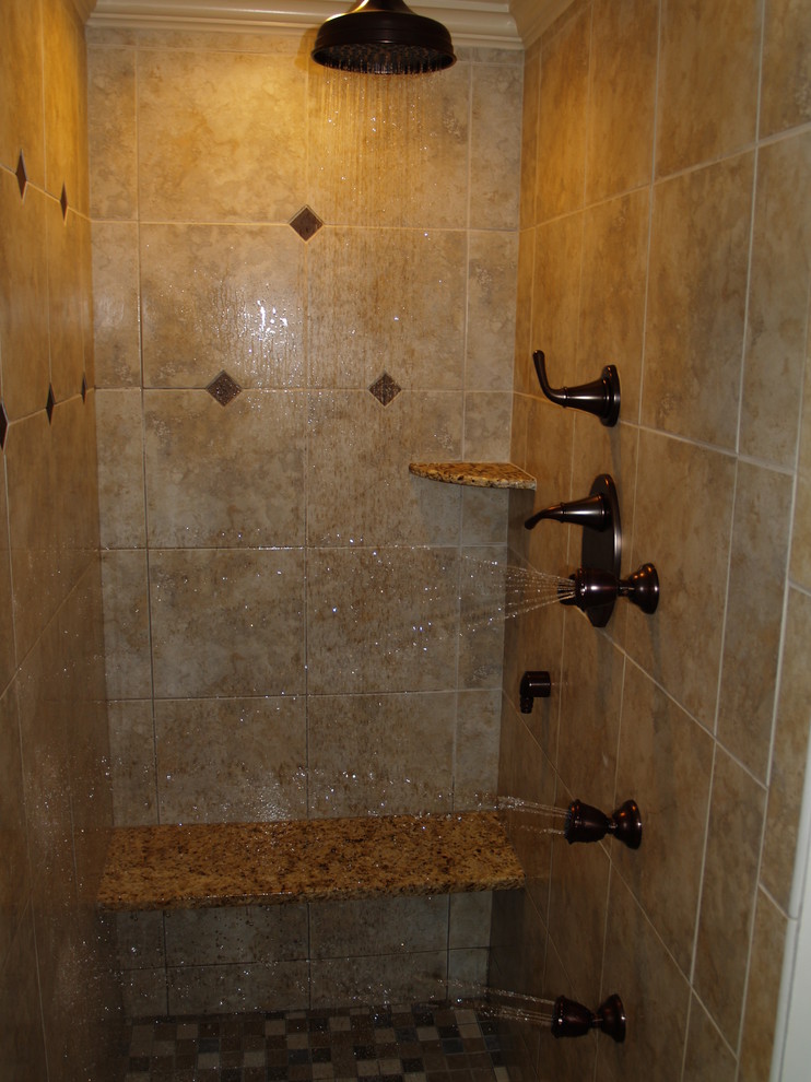 Multi Jet Shower Bathroom Mediterranean with 3 Way Shower Bathroom