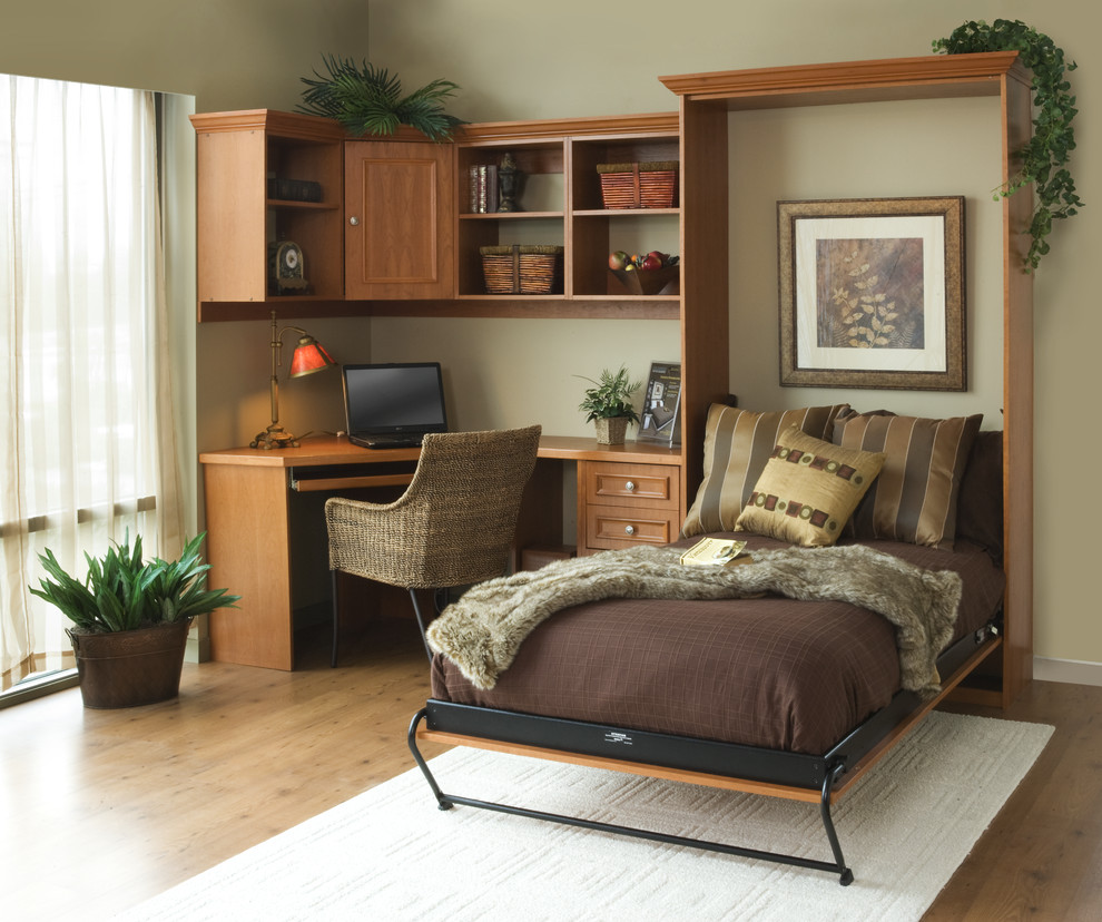 Murphy Bed with Desk Home Office Contemporary with Cabinets Guest Bed Guest