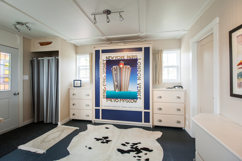Murphy Dining Table Bedroom Beach with Beadboard Blue Bedding Built In
