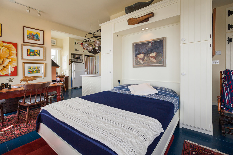 Murphy Dining Table Bedroom Beach with Blue Bedding Blue Floor