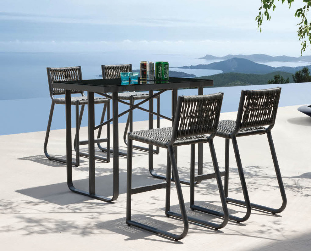 Narrow Bar Stools Patio Contemporary with All Weather Wicker All