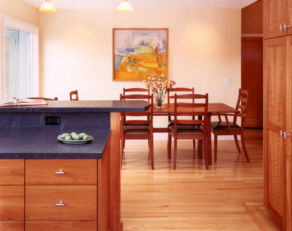 Natural Cherry Kitchen Cabinets Kitchen Craftsman with Arts and Crafts Black