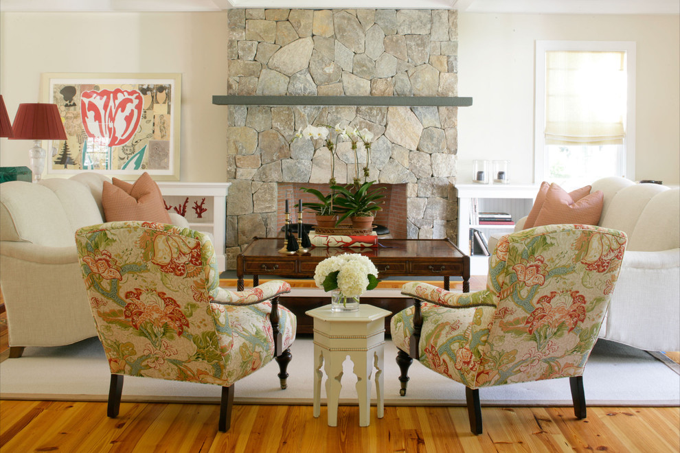 Natural Stone Fireplaces Living Room Eclectic with Area Rug Fireplace Mantel