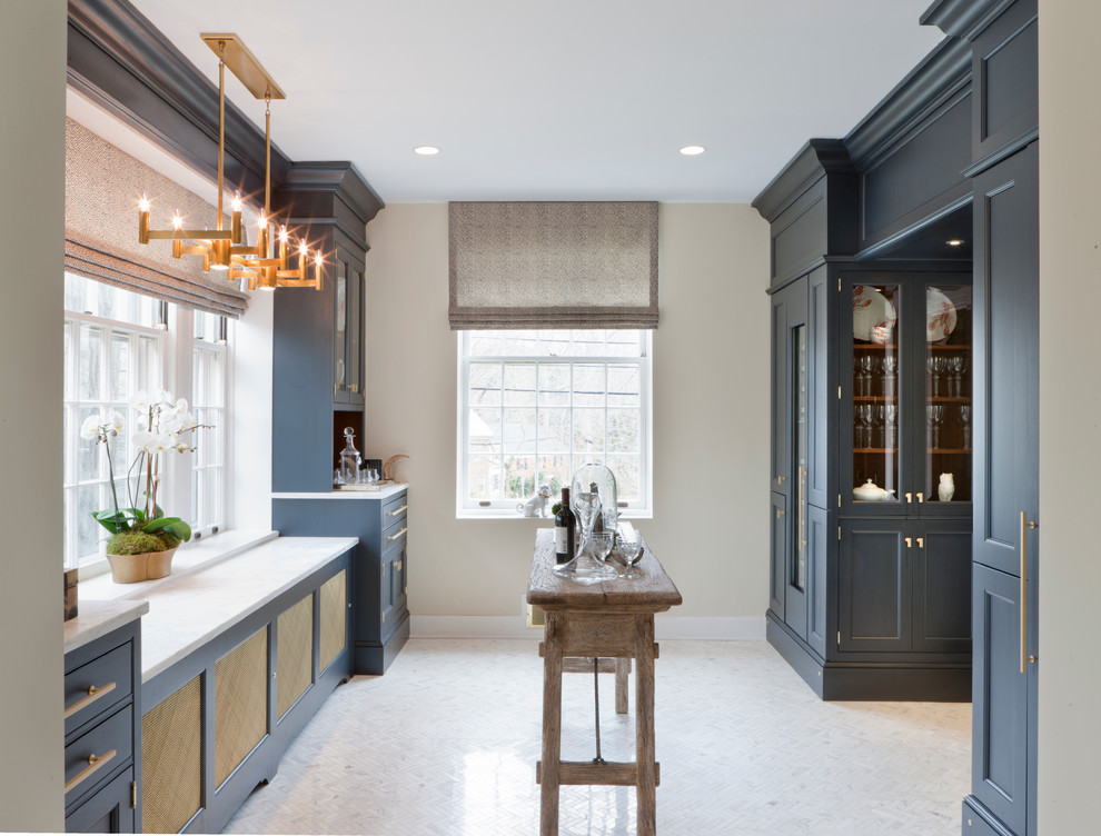 Navy Kitchen Cabinets Kitchen Contemporary with Dc Design House 