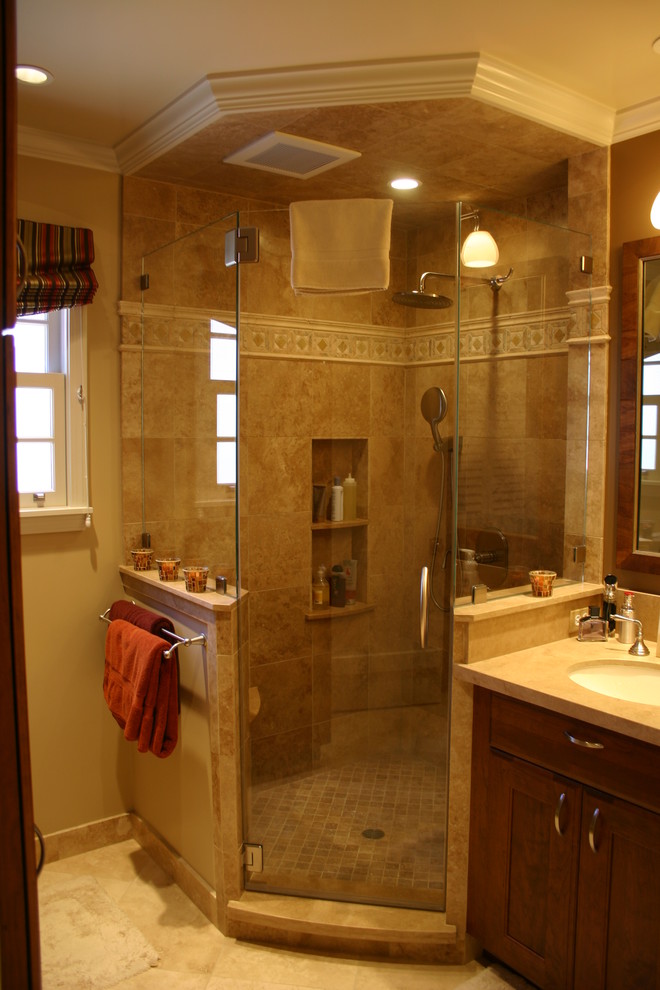 Neo Angle Shower Bathroom Traditional with None 