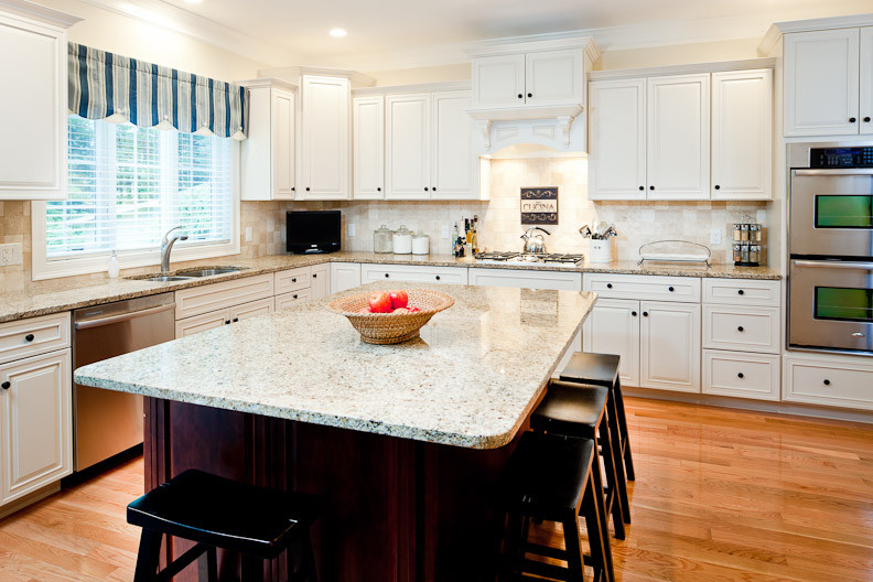New Venetian Gold Granite Countertops Kitchen Traditional with Countertops Cream Cabinets Granite