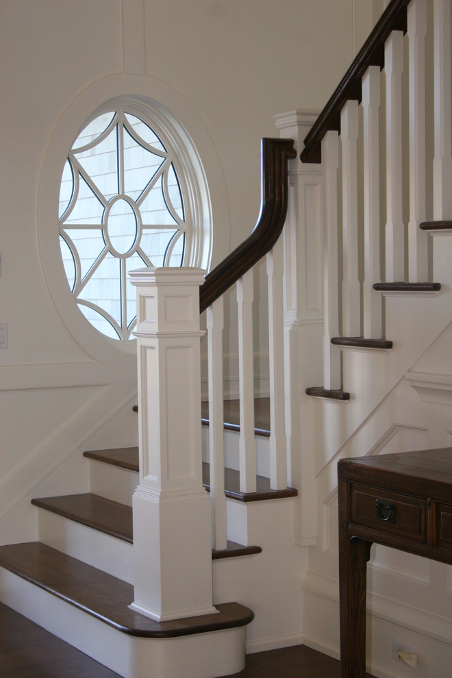 Newel Posts for Stairs Staircase Traditional with None 2