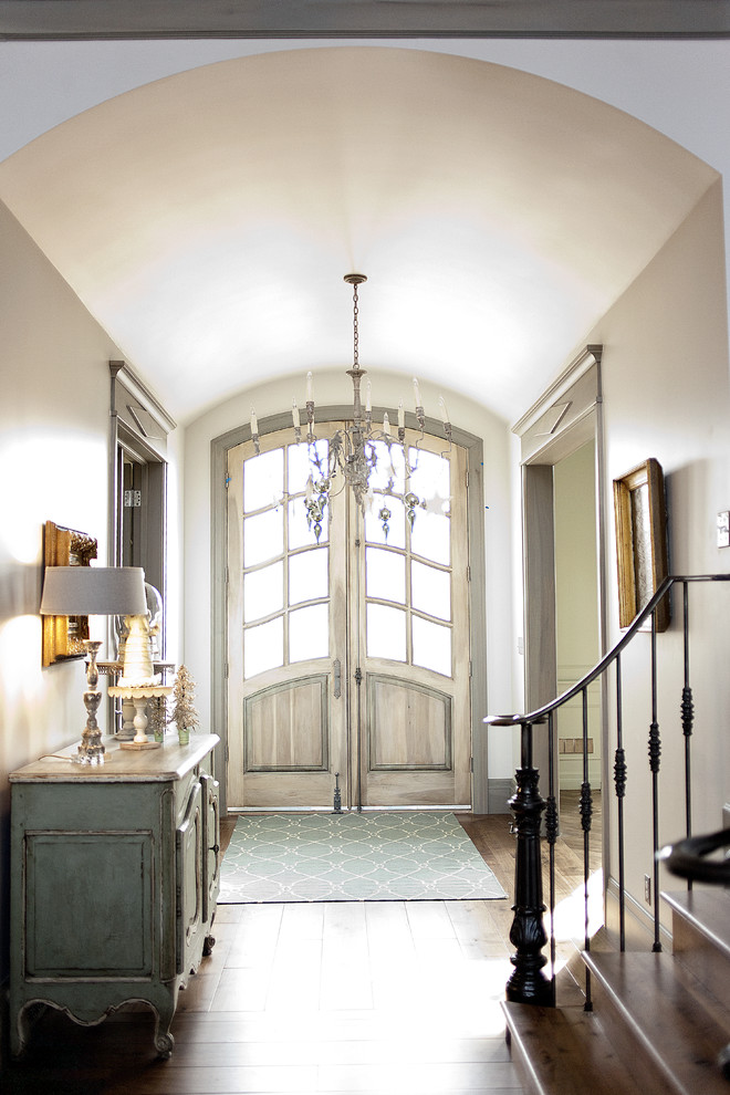 Nicole Miller Furniture Entry Traditional with Arch Door Barrel Ceiling1