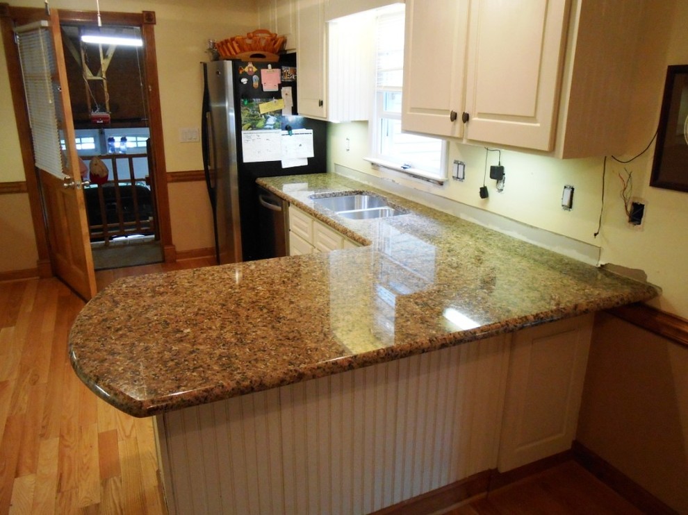 Noce Travertine Tile Kitchen Traditional with 6040 Sink Backsplash Charlotte3