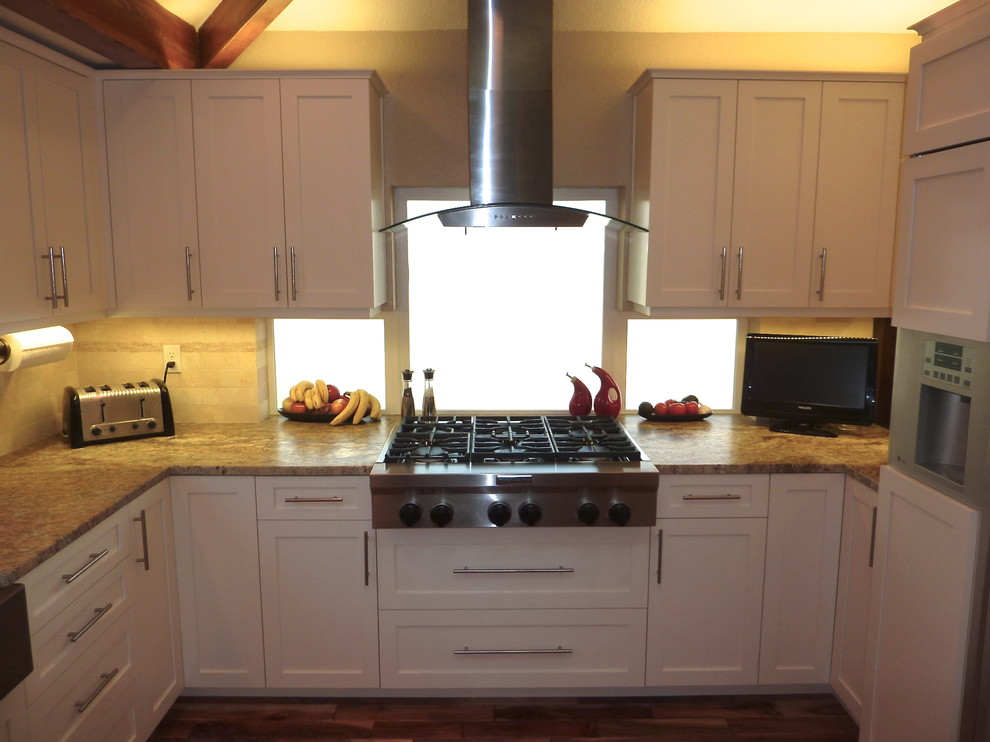 Obscure Glass Windows Kitchen Traditional with Counter Level Windows Granite