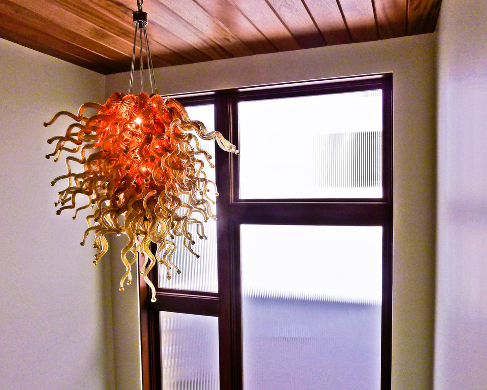 Obscure Glass Windows Staircase Contemporary with Lighting Modern Obscure Glass