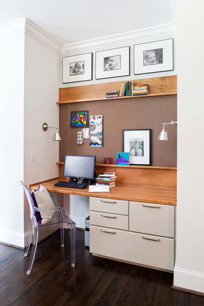 Office Desk Design Home Office Contemporary with Acrylic Chair Baseboards Book