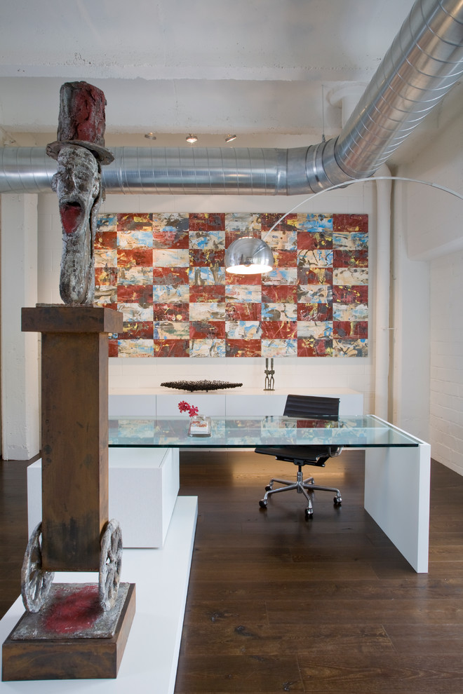 Office Desk Design Home Office Industrial with Airy All White Arc