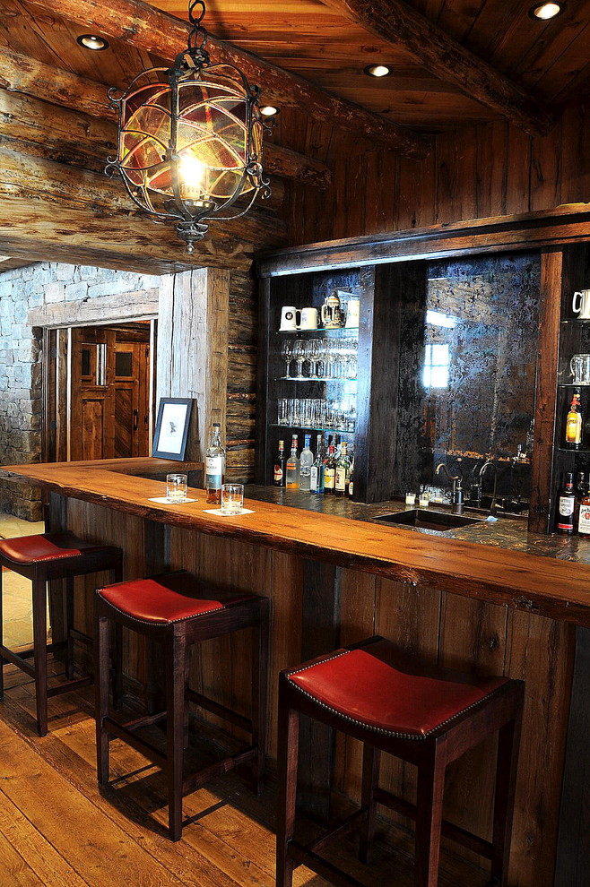 Old World Bar Stools Home Bar Rustic with Bar Ceiling Lighting Exposed