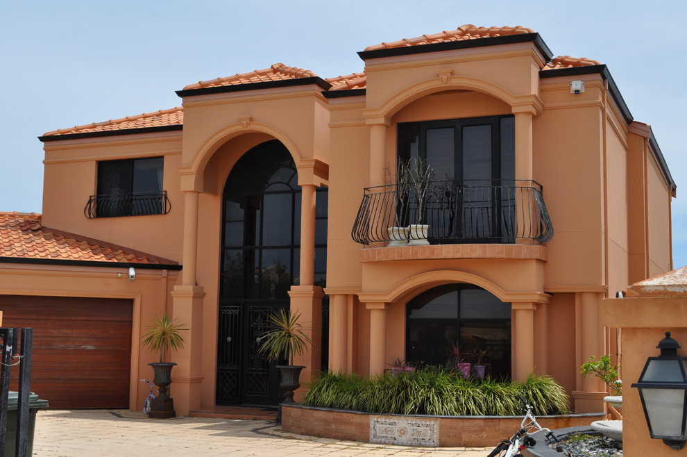 Olive Green Paint Color Exterior Transitional with 6000 6001 Australia Award