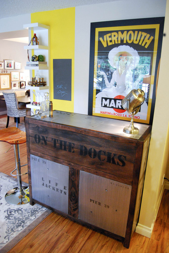 Orange Bar Stools Kitchen Contemporary with Mini Bar 