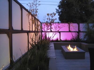 Orb Light Fixture Landscape Contemporary with Concrete Fiberoptic Firepit Glass
