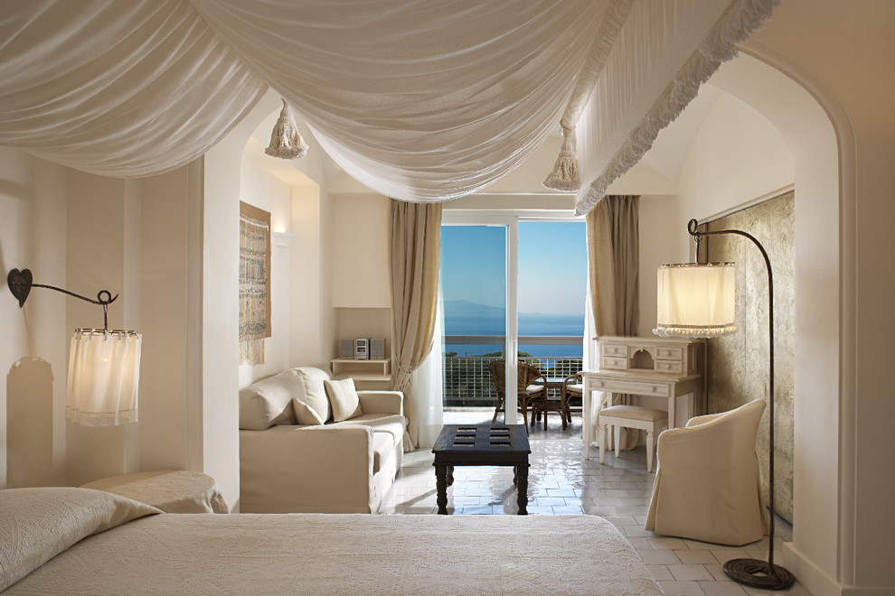Outdoor Canopy Fabric Bedroom Mediterranean with Amalfi Coast Antiques Arch