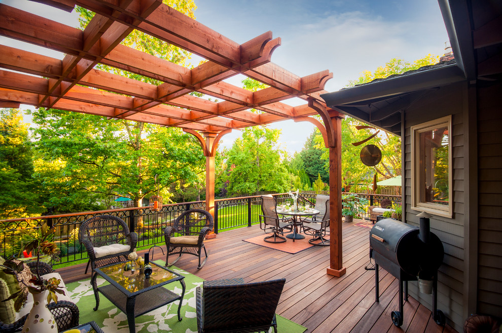 Outdoor Cooking Station Deck Traditional with Arbors Area Rug Backyard