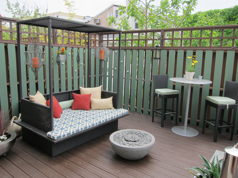 Outdoor Daybed with Canopy Deck Transitional with Bar Table Cafe Table