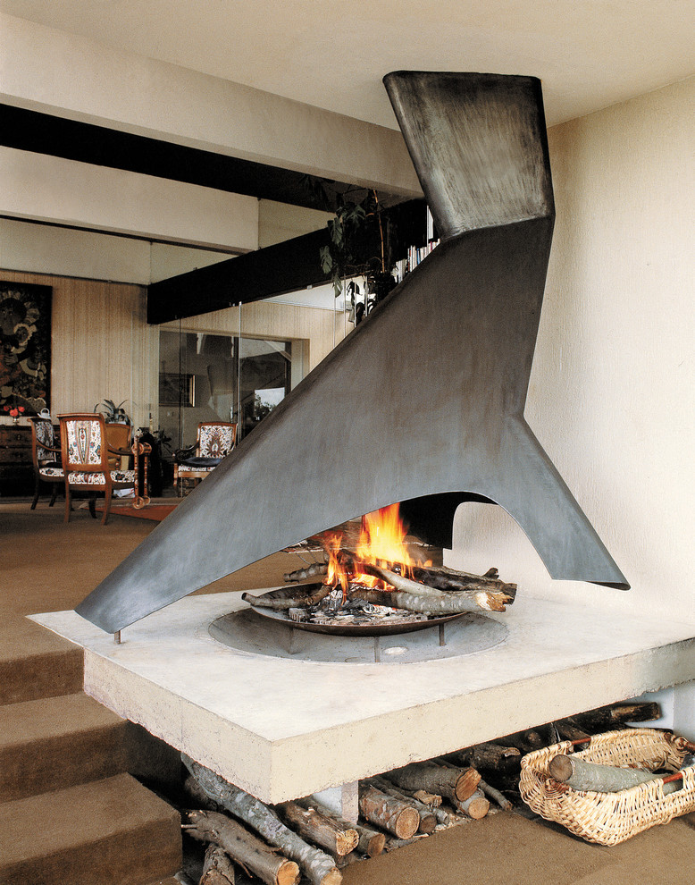 Outdoor Fire Pit Ideas Living Room Modern with Fire Bowl Firewood Storage