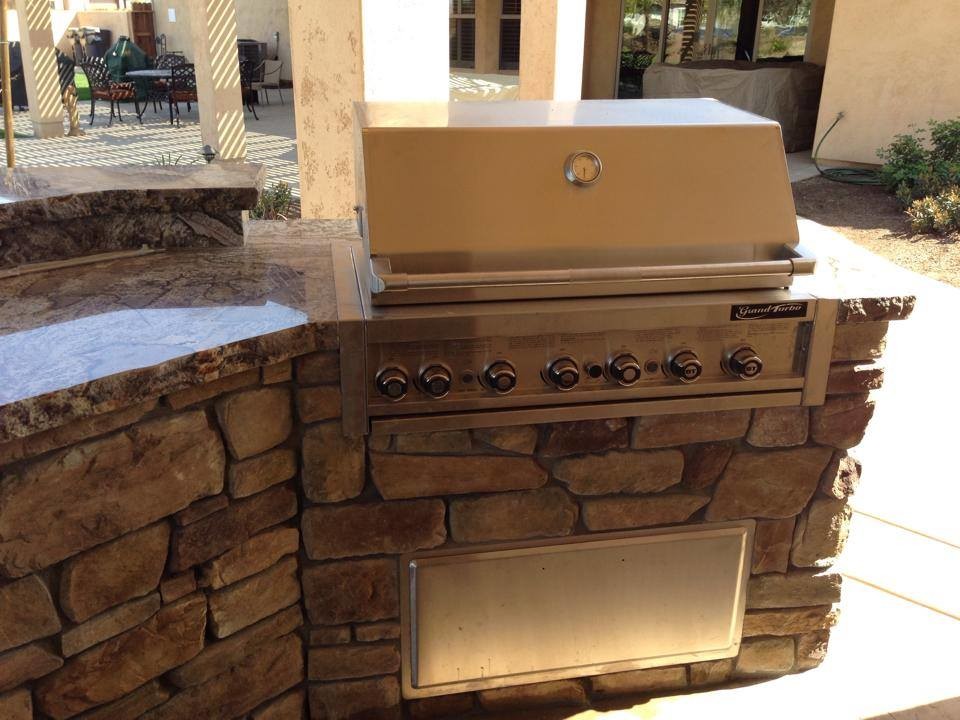 Outdoor Granite Countertops Patio Traditional with Backyard Kitchen Bbq Granite