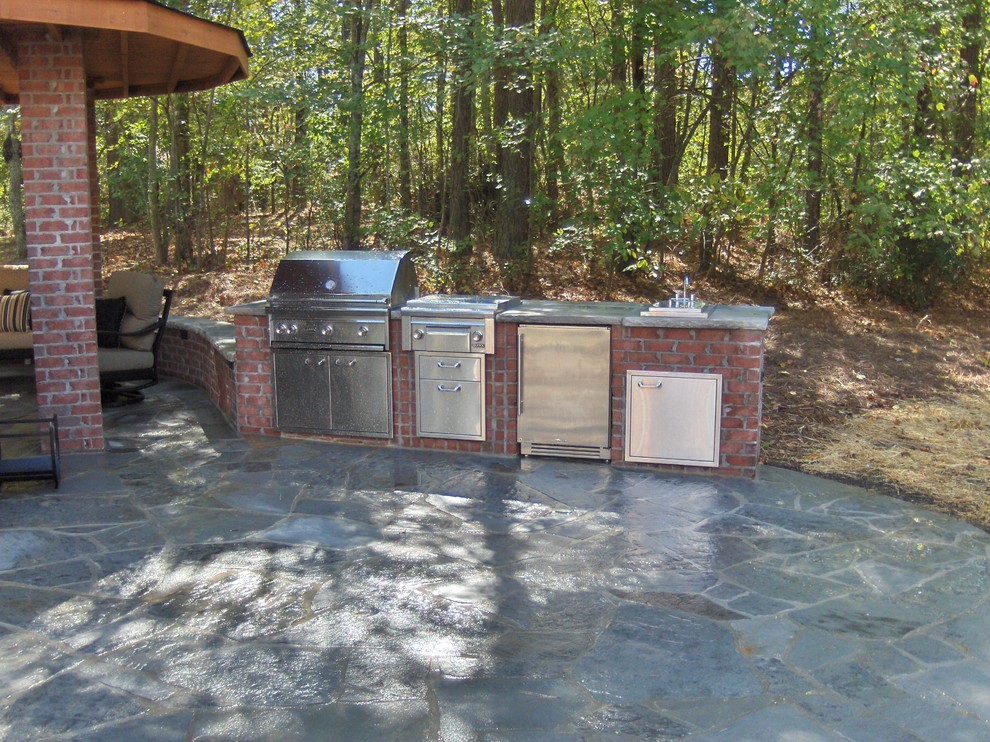 Outdoor Kitchen Photos Patio Traditional with Masonry Outdoor Kitchen Atlanta