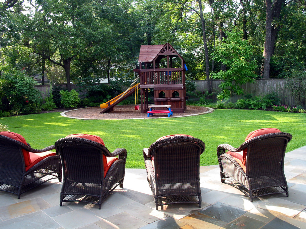 Outdoor Playsets for Kids Landscape Traditional with Fort Grandkids Grass Kids