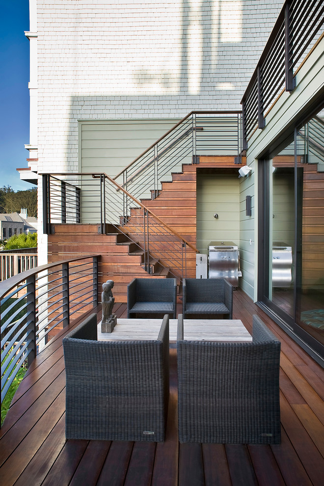 Outdoor Stair Railing Ideas Deck Contemporary with Deck Glass Doors Horizontal