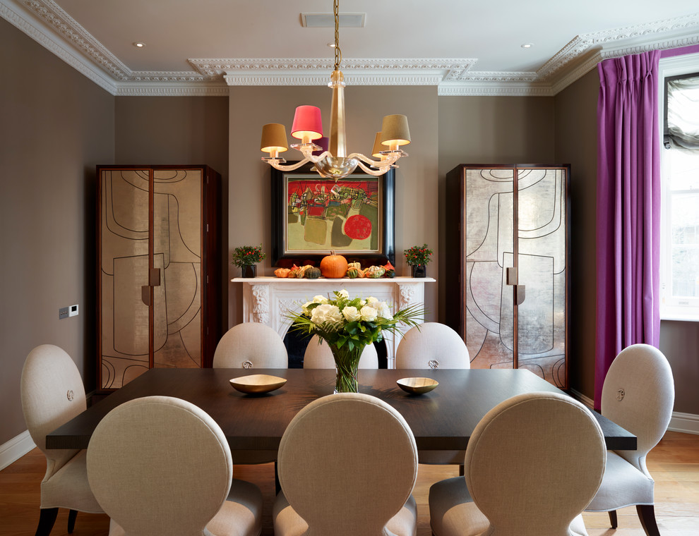 Oval Back Dining Chair Dining Room Transitional with Artistic Cupboard Beige Oval