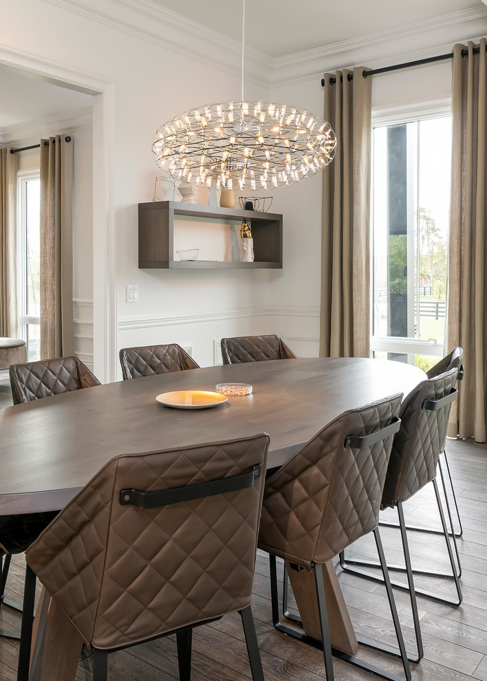 Oval Dining Room Table Dining Room Contemporary with Black and White Brown