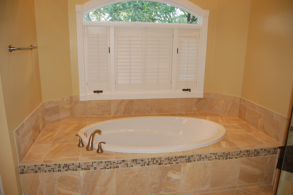 Oval Drop in Tub Bathroom Traditional with Tub 