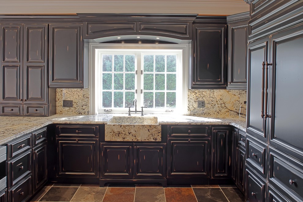 Over the Kitchen Sink Lighting Kitchen Traditional with Apron Sink Black Cabinets
