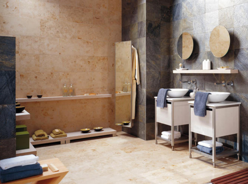 Overhead Shower Head Bathroom Traditional with None 