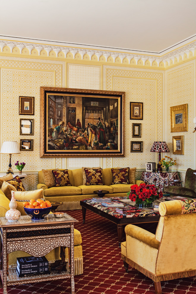 Oversized Coffee Tables Living Room Mediterranean with Antique Furniture Bespoke Family1