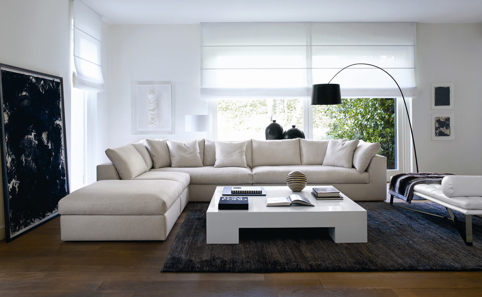 Oversized Coffee Tables Living Room Modern with Bravura Modern Charcoal Rug1