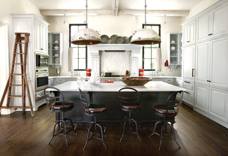 Oversized Pendant Light Kitchen Transitional with Beams Betty Burgess Derick