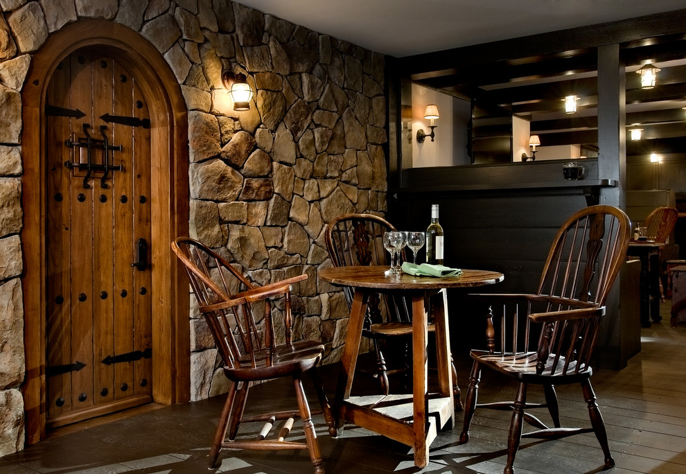 Owens Corning Cultured Stone Basement Traditional with Bar Basement Basement Entertaining
