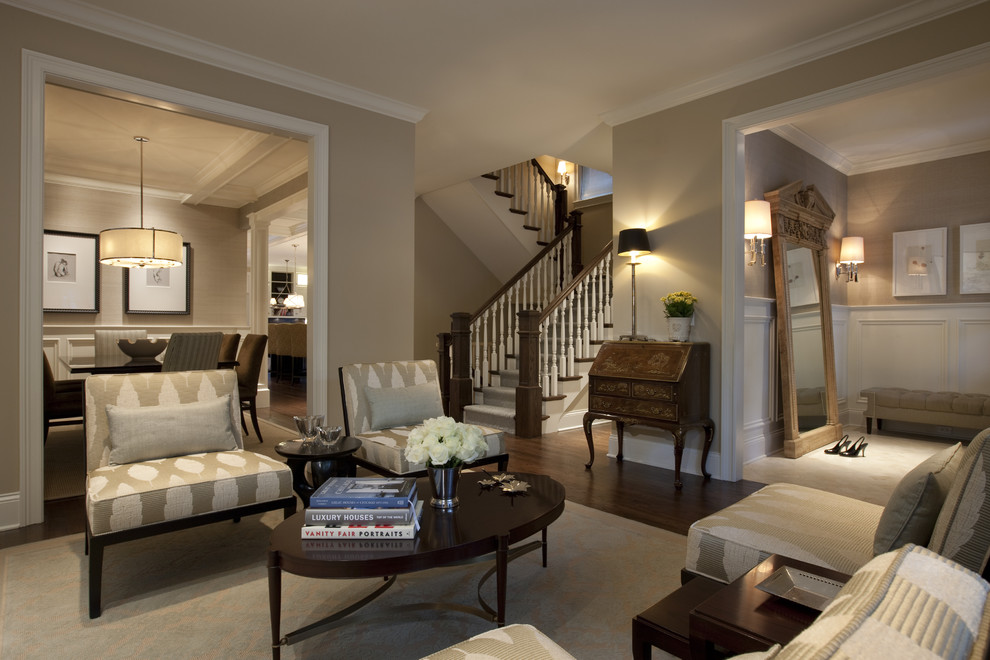 Paint Color Ideas for Bathrooms Living Room Traditional with Area Rug Baseboards Dark