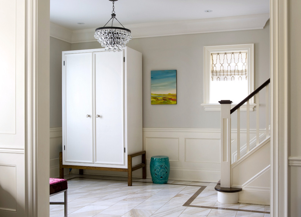 Painted Armoire Ideas Entry Modern with Armoire Bench Entrance Floor
