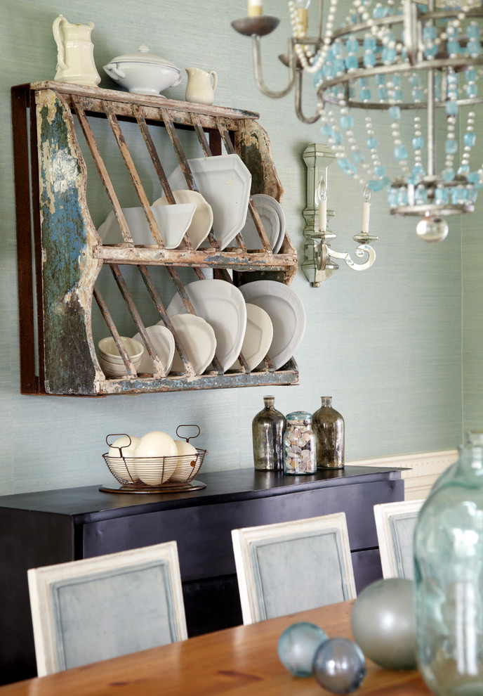 Painted Dining Table Dining Room Beach with Blue Dining Chair Blue